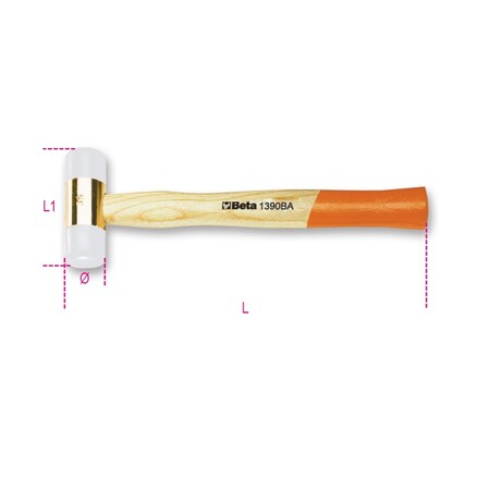 Beta Spark-Proof Soft Face Hammer 13900805
